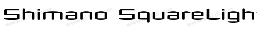 Shimano SquareLight字体转换